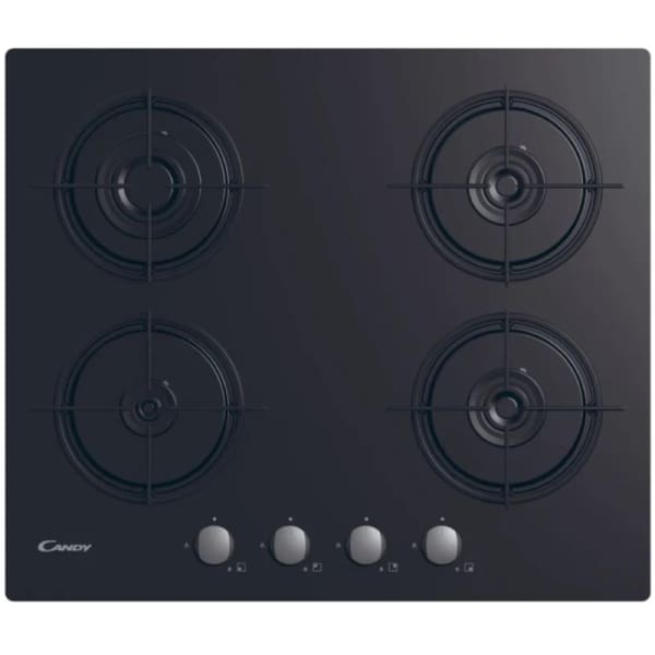 Plaque de Cuisson CANDY 4 Feux 60 cm Noir (CSG6B/4U2) Plaque de Cuisson CANDY 4 Feux 60 cm Noir (CSG6B/4U2)